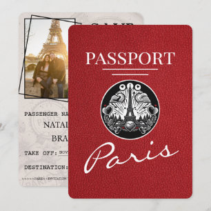 Rött Paris-pass Spara datum Datumet