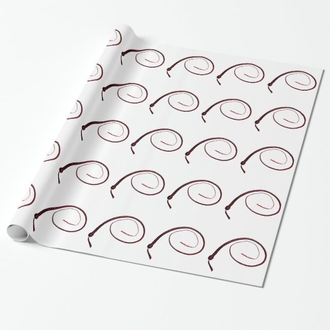 RÖTT PISKA PRESENTPAPPER (Utrullad)