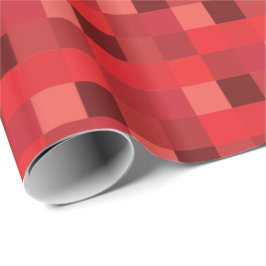 Rött Pixelated mönster Presentpapper