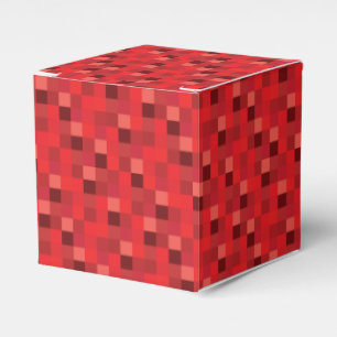 Rött PIXELmönster Presentaskar