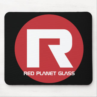 Rött planetexponeringsglas Mousepad Musmatta