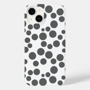rött polka dots på vit bakgrund