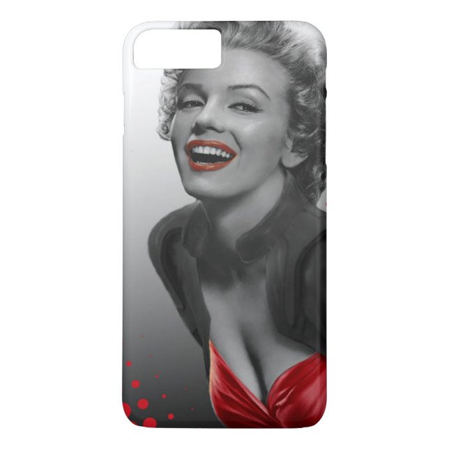 Rött pricker Marilyn Case-Mate iPhone Skal (Baksida)