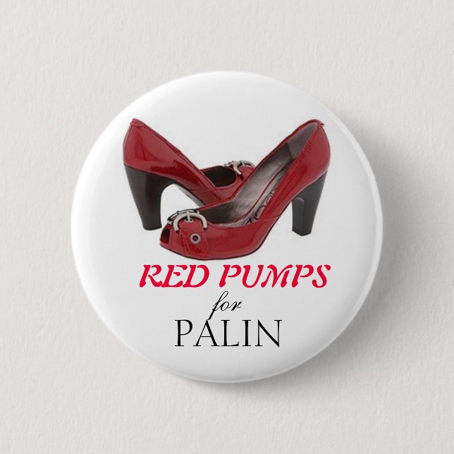 RÖTT PUMPAR för Palin Knapp (Framsida)