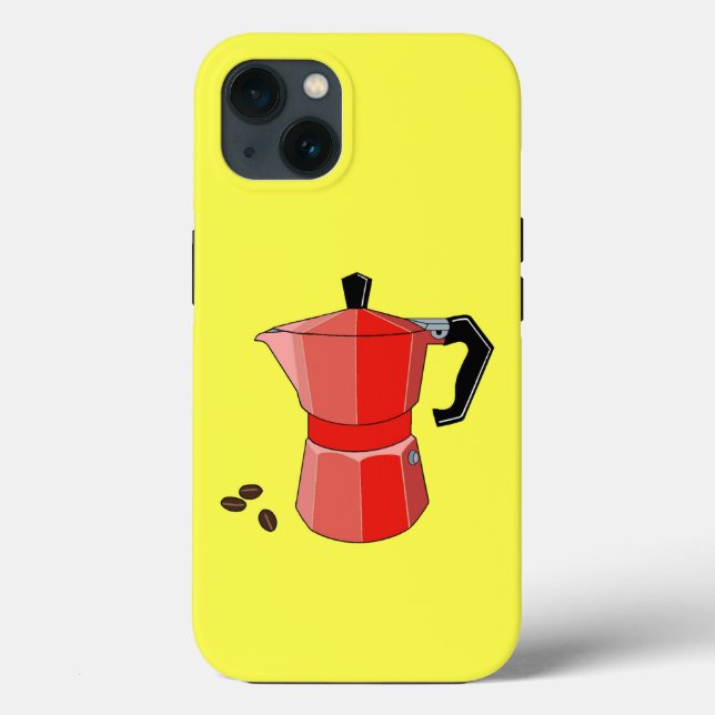 Rött Rainbow Espresso Case-Mate iPhone-fodral (Baksida)
