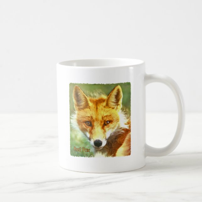 Rött rävfoto kaffemugg (Höger)