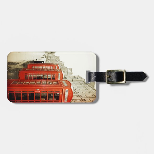 rött ringa båsbagagemärkren bagagebricka (Horisontell Framsida)