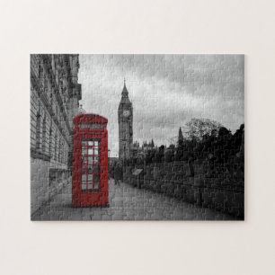 Rött ringa boxas i det London pussel