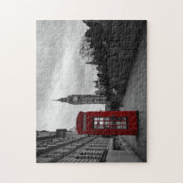 Rött ringa boxas i det London pussel