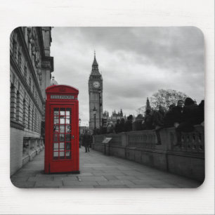 Rött ringa boxas i London mousepad Musmatta