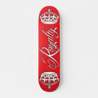 Rött royaltySkateboarddäck Old School Skateboard Bräda 18 Cm