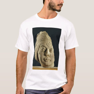 Rött sandstenhuvud av Yakshi, Bharhut, 2nd Tee
