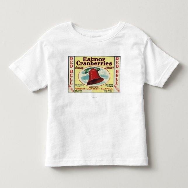 Rött sätta en klocka på Eatmor Cranberries T Shirt (Framsida)