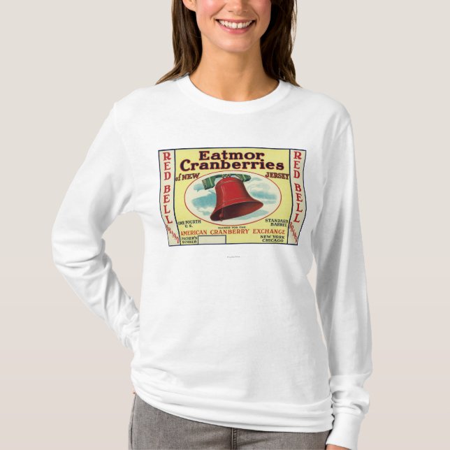 Rött sätta en klocka på Eatmor Cranberries Tee Shirt (Framsida)