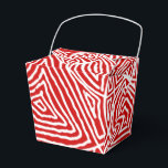 Rött Scribbleprints-mönster Presentaskar<br><div class="desc">Roligt vilt rött mönster.</div>