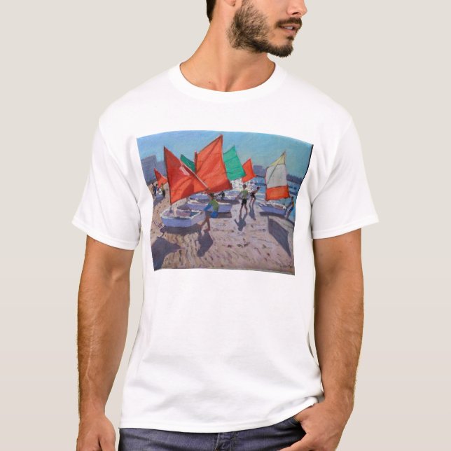 Rött seglar Royan frankriken Tee Shirt (Framsida)