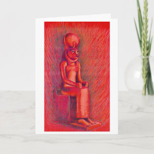 Rött Sekhmet kort