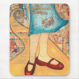 Rött skor Mousepad Musmatta