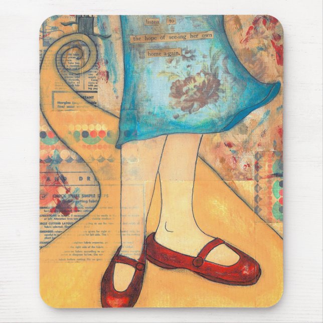 Rött skor Mousepad Musmatta (Framsidan)