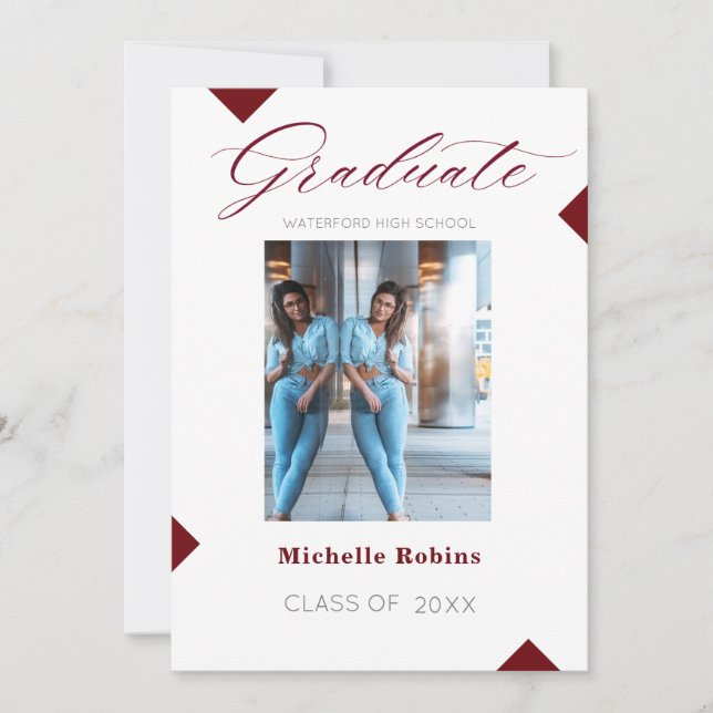 Rött skript - högskolemeddelande från gymnasieelev inbjudningar (Framsida)