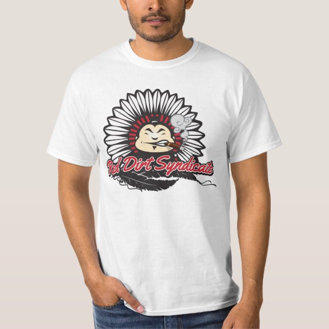 Rött smutssyndikat t shirt (Framsida)
