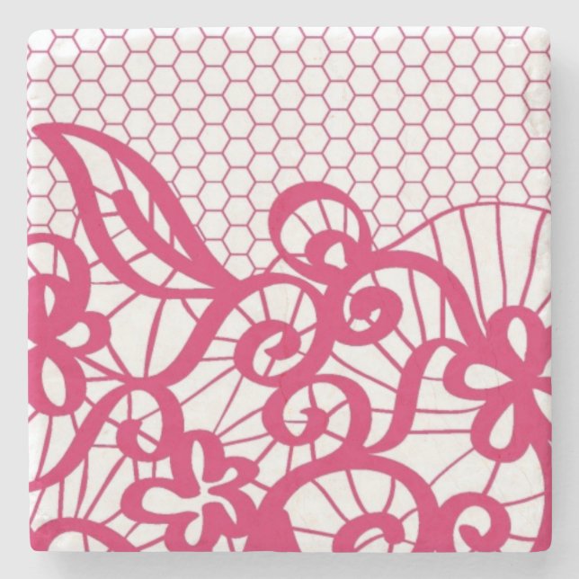 Rött snöre underlägg sten (Framsidan)