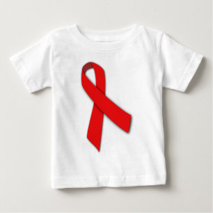Rött solidaritetband av folk som bor med AIDS Tröja