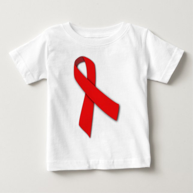 Rött solidaritetband av folk som bor med AIDS Tröja (Framsida)