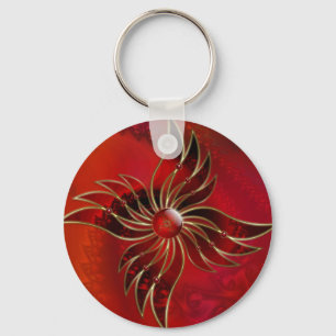 Rött som flamma Keychain Nyckelring