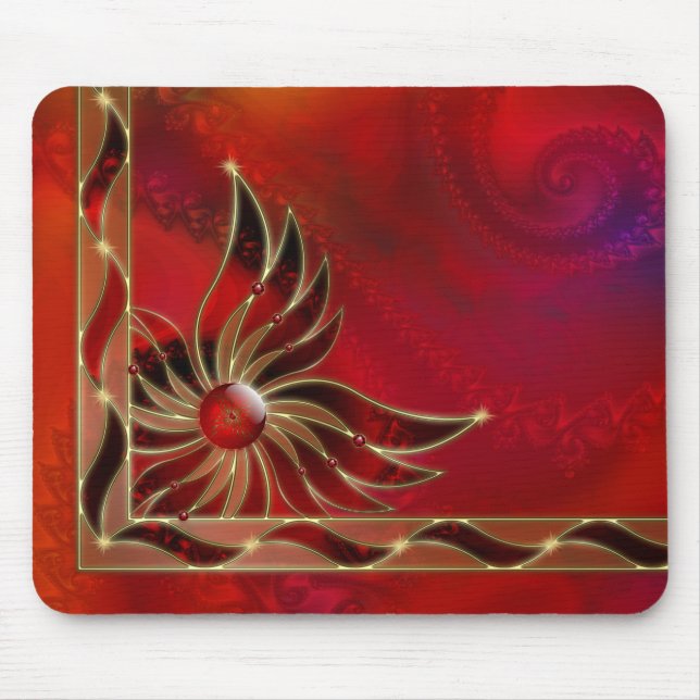 Rött som flamma Mousepad Musmatta (Framsidan)