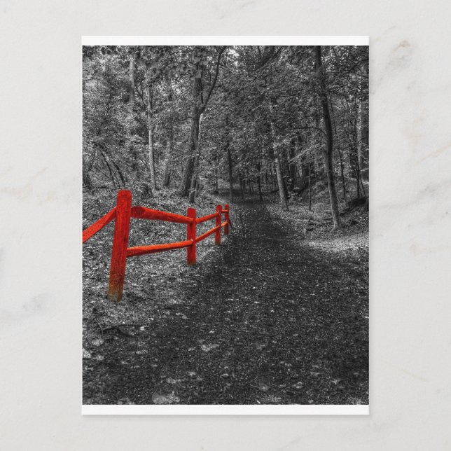 Rött staket vykort (Framsida)