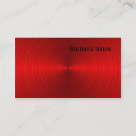 Rött stålsätta visitkort