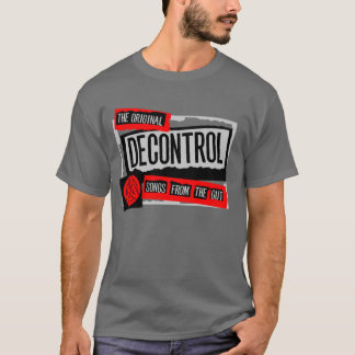 Rött symbol för decontrol t-shirt