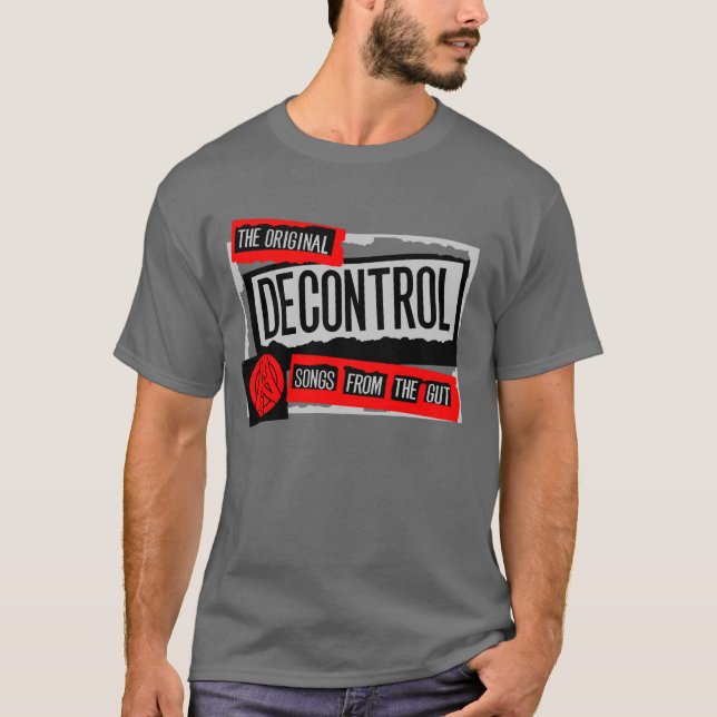 Rött symbol för decontrol t-shirt (Framsida)