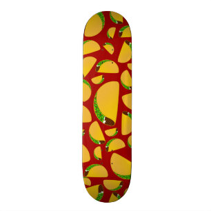 Rött tacomönster skateboard bräda 20,5 cm