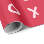 Rött & tända - den gulliga rosa trendiget för presentpapper<br><div class="desc">beställnings- slående in papper</div>