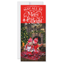 Rött tema för långa julfoto