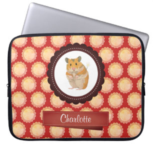 Rött tillfoga din kända Hamster Laptop Fodral