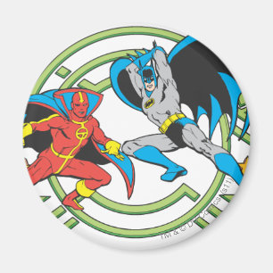 Rött Tornado + Batman Magnet