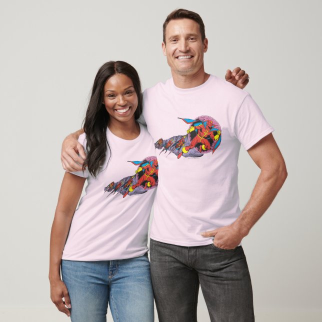Rött Tornado i Vind Rörelse T Shirt (Unisex)