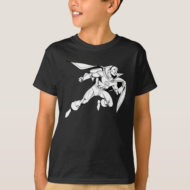 Rött Tornado kontur T Shirt (Framsida)