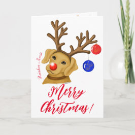 Rött tygglat gratulationskort för renare Fox, helg Kort