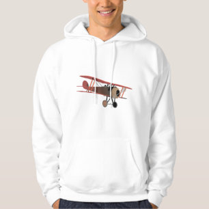 Rött Världskrig I Biplan Hoodie