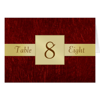 Rött vikt kort för granatrött & för guld