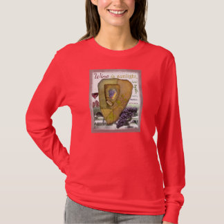 Rött vin är solljusT-tröja T-shirt