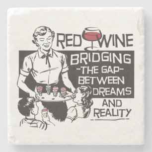 Rött vin stenunderlägg