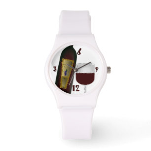 Rött vin Time Armbandsur