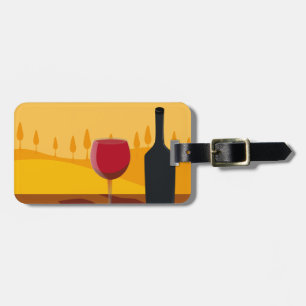 Rött vin Tuscany Bagagebricka