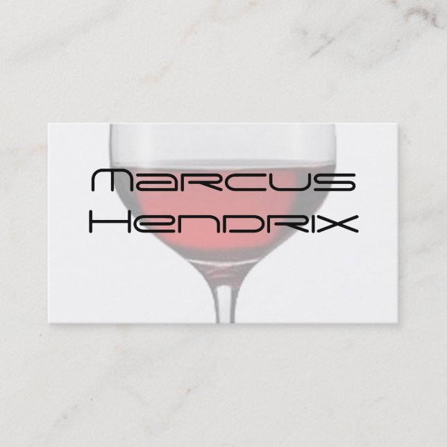 Rött vinprofessionellvisitkortar visitkort (Framsida)