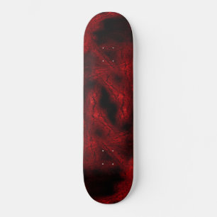 Rött virusmönster mini skateboard bräda 18,7 cm